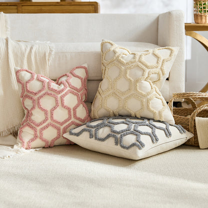 Honeycomb Tufted Cushion Cover