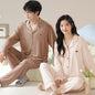 Spring Summer Cardigan Cool Home Wear Men's Suit