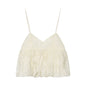 Spicy Girl Hollow Embroidered Bubble Short Top