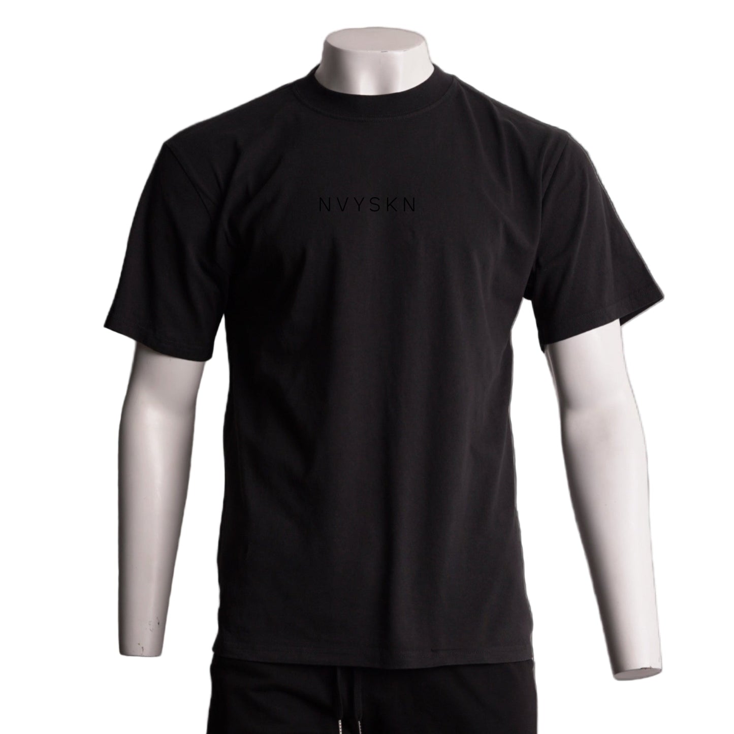 NVYSKN Mens Cotton Heavyweight T Shirt – Embossed Chest Edition