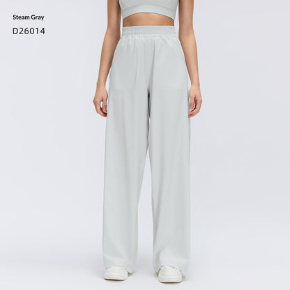 Drawstring Casual Wide-leg Pants