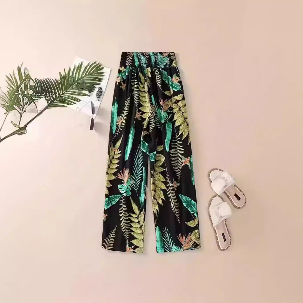 Casual Flower thin Pants