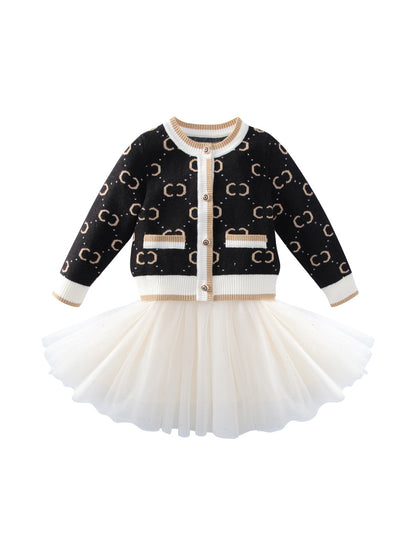 Girls' Pullover Knitted Cardigan Vest