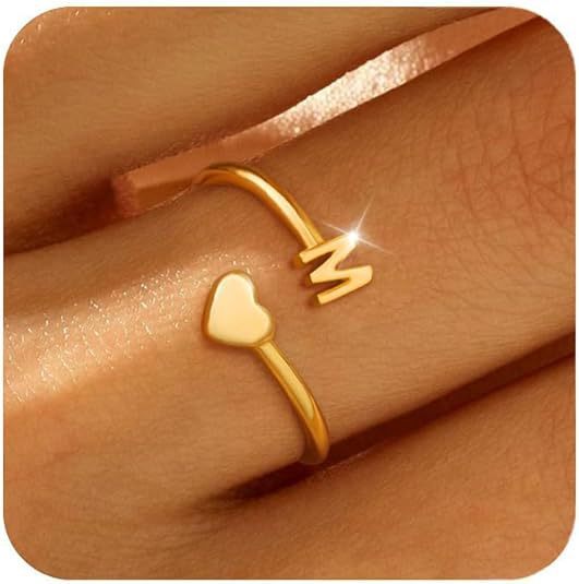 Ring Simple 26 English Letters - Stuffs & Savers