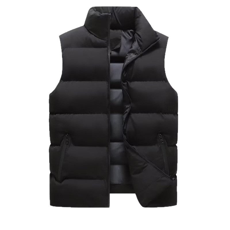 Casual Loose Warm Men's Vest with Fleece Lining