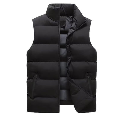 Casual Loose Warm Men's Vest with Fleece Lining