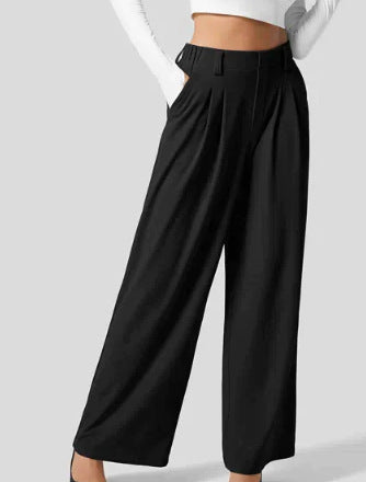 Women's Solid Casual Suit Pants
