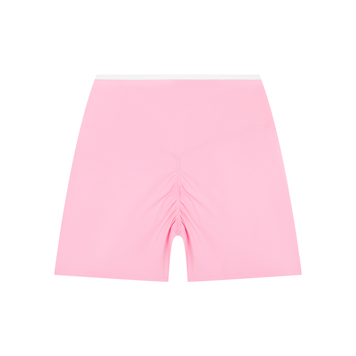 Women's High Rise Color Block Yoga Shorts 220GSM