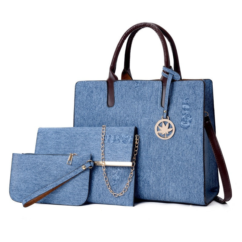3-Piece PU Leather Handbag Set