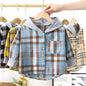 Long Sleeve Plaid Base Coat Top