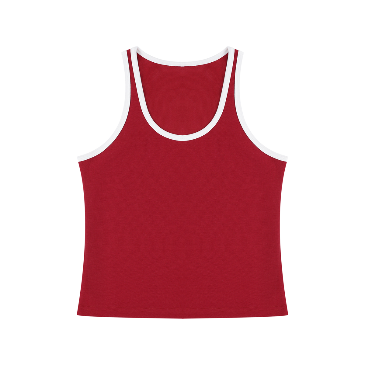Women's Color Block Cropped Tank Top 220GSM