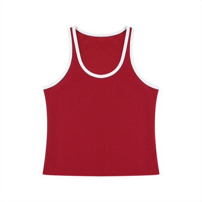Women's Color Block Cropped Tank Top 220GSM