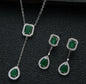 Zircon Water Drop Necklace 925