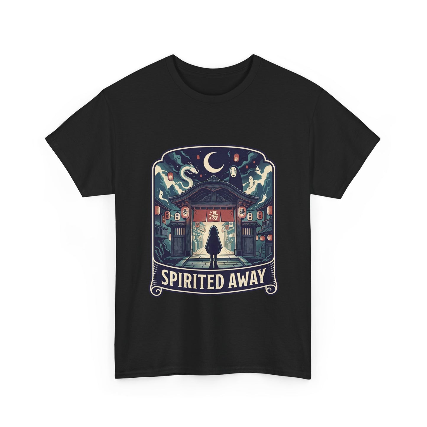 Sprited away print Unisex Heavy Cotton Tee
