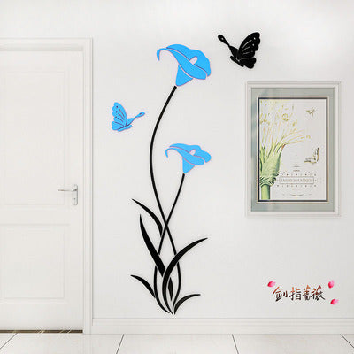 Lily Crystal Acrylic 3D Wall Stickers