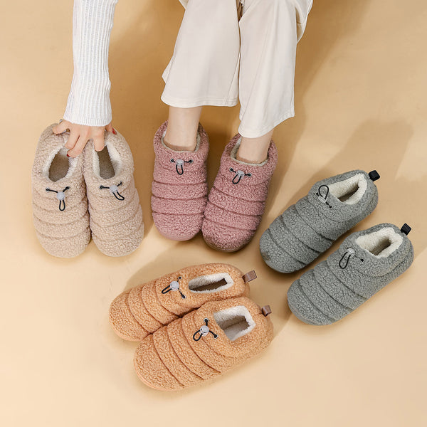 Linear Cotton Shoes Thickened Warm Non-slip - Stuffs & Savers