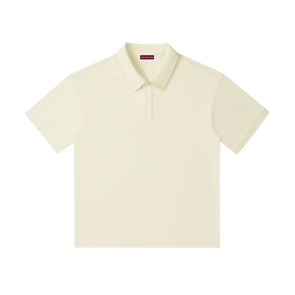 Drop Shoulder Short-Sleeve Polo