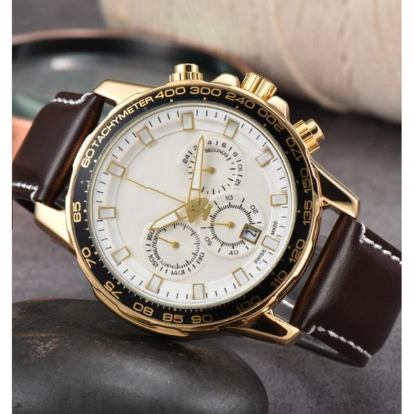 Men's Six-pin Full-function Quartz Watch