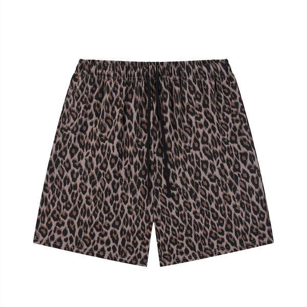 Waran Unisex Heavyweight Leopard Drawstring Shorts