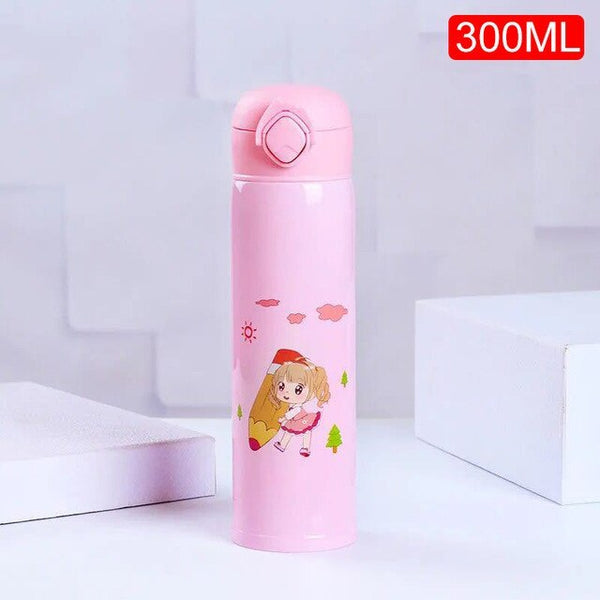 Stainless steel cartoon vacuum flask
