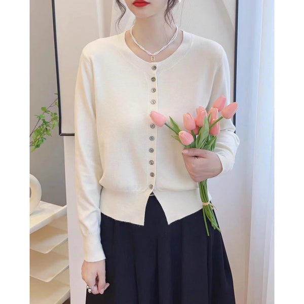 Knitted Sweater Small Cardigan Women