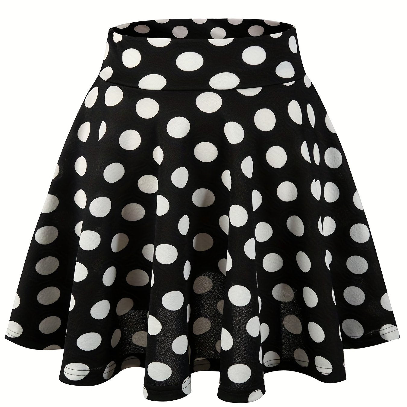 Jupes patineuses Kpop à pois, mini-jupes polyvalentes décontractées à volants coupe trapèze, vêtements pour femmes