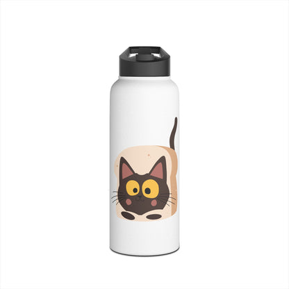 Stainless Steel Water Bottle Lid-cat