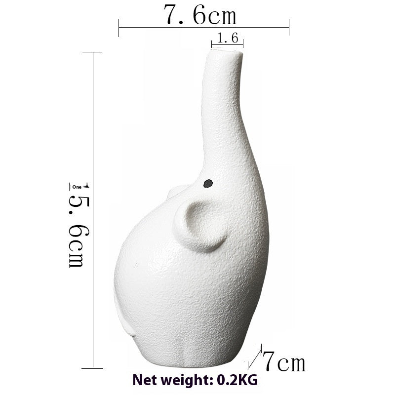 Cartoon Ceramic Vase For Dried Flowers Creative Holder