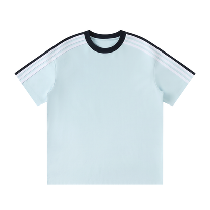 Waran Unisex Colorblock Striped T-Shirt