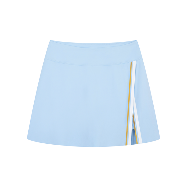 Waran Women’s A-Line Contrast Panel Slit Skirt