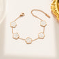 Parthenocissus Grass Flower Titanium Steel Bracelet