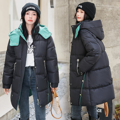 Women's down Coat Mid-length Thickened