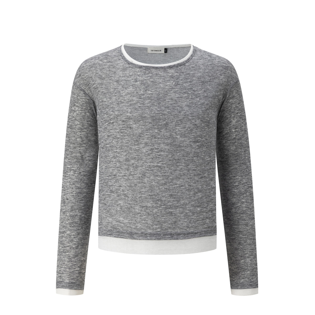 Fake Two-Piece Spliced Long Sleeve T-Shirt