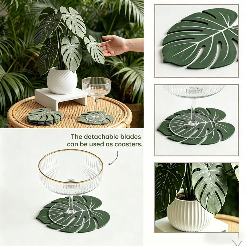 Monstera Leaf 3D Printed Coasters