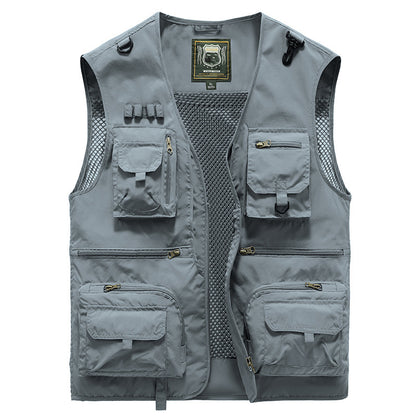 Mesh Cargo Sleeveless Jacket Tool Vest