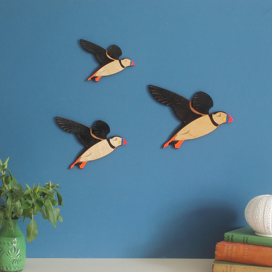 Wooden Flying Bird Wall Hanging Pendant