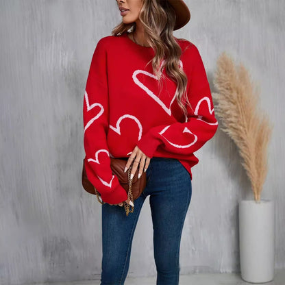 Hearts Valentine's Day Pullover