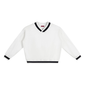 Waran V-Neck Contrast Collar Boxy Sweatshirt 380GSM