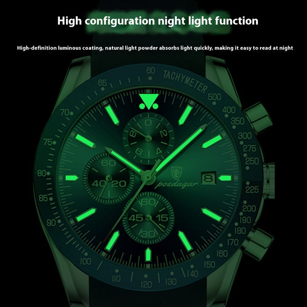 Poedagar Waterproof Luminous Men's Watch