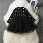 Baby Girls Spring Winter Long Sleeve Tutu Lace Dresses