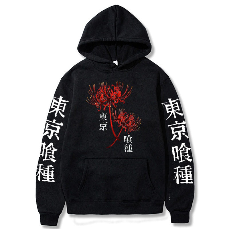 Velvet Thickened anime Trendy Pullover hoodies
