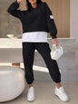 Women's Hooded Sweatshirt & Jogger Set - Two-Piece Sportswear