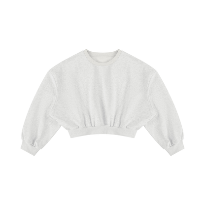 Women's Boxy Cropped Crewneck Sweatshirt