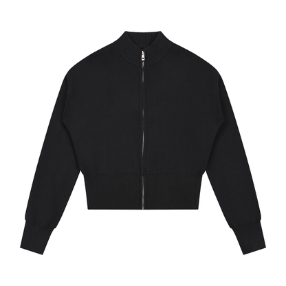 Women’s Mock Neck Zip Up Cardigan