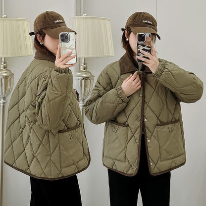 Rhombus Cotton-padded jacket