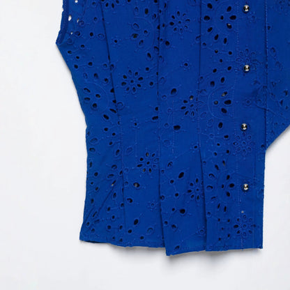 Hollow embroidery shirt