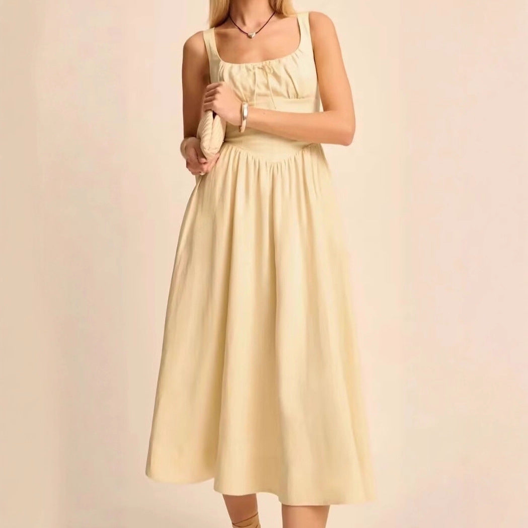 Robe bustier cintrée avec nœud papillon pour femme