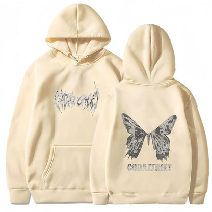 Hip Hop Butterfly Hoodie Streetwear