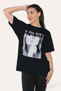 Haut T-shirt imprimé à manches courtes pour femme