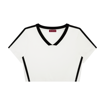 Women’s Slim Fit Color Block T-Shirt